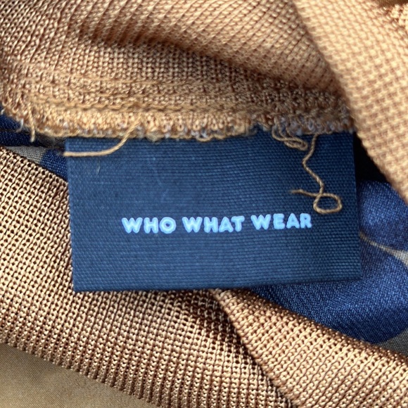 Who What Wear Gold and Black Sheath Midi Dress Size M - Picture 7 of 11